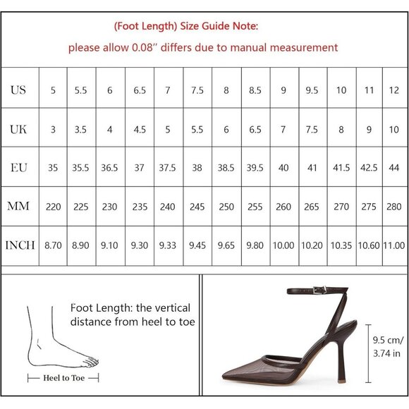 Close Toe Ankle Strap Women Brown Heels Pointed Toe Stiletto Pumps Wedding Shoes - Picture 7 of 7